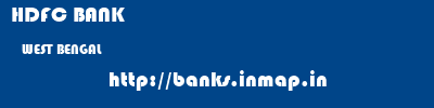 HDFC BANK  WEST BENGAL     banks information 